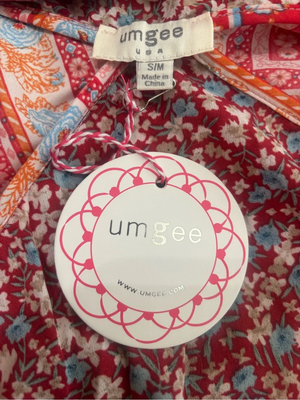 BNWT Umgee Boho Floral Patchwork Kimono Cardigan - Picture 3 of 3